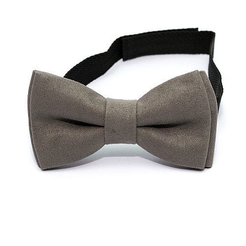 Краватка-метелик Gofin сірий замшевий AB-7202