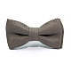 Краватка-метелик Gofin сірий замшевий AB-7202