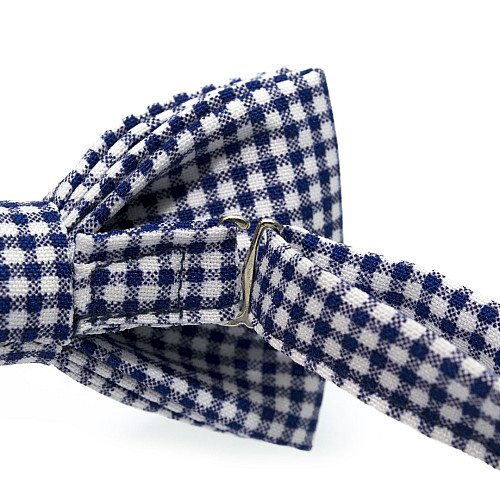 Галстук бабочка Gofin синяя в клетку AB-7208