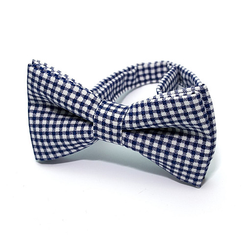 Галстук бабочка Gofin синяя в клетку AB-7208