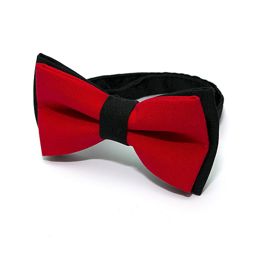 Галстук бабочка Gofin двухслойная красная AB-7210