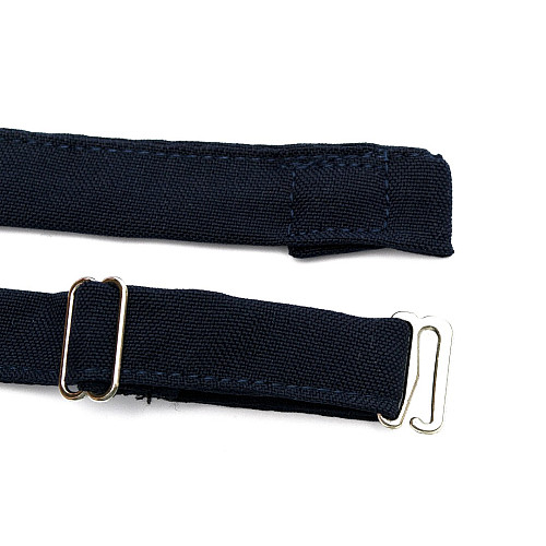 Галстук бабочка Gofin двухслойная синяя в клетку AB-7215