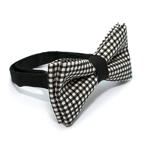 Бабочка двухслойная черно-белая клетку AB-7217