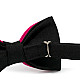 Галстук-бабочка Gofin двухслойная фуксия с черным AB-7218