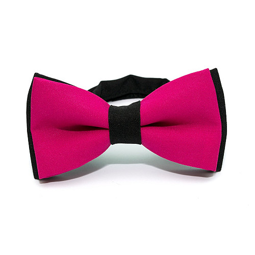Галстук-бабочка Gofin двухслойная фуксия с черным AB-7218
