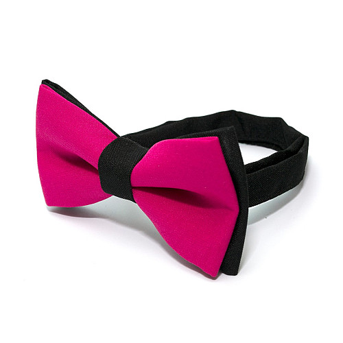 Галстук-бабочка Gofin двухслойная фуксия с черным AB-7218