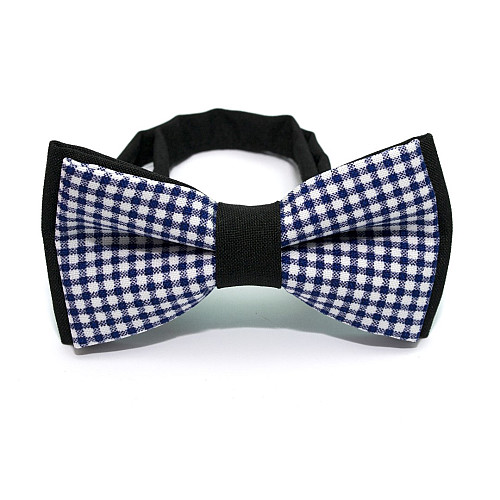 Краватка-метелик Gofin двошаровий синій AB-7220