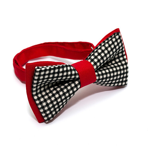 Краватка-метелик Gofin двошаровий в клітку AB-7221