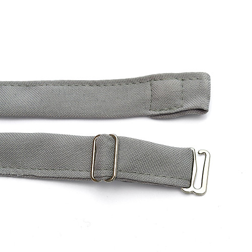 Краватка-метелик Gofin фуксія з сірим двошаровий матовий AB-7223