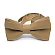 Галстук-бабочка Gofin бежевая двухслойная матовая AB-7228