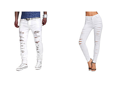 Как и с чем носить белые джинсы